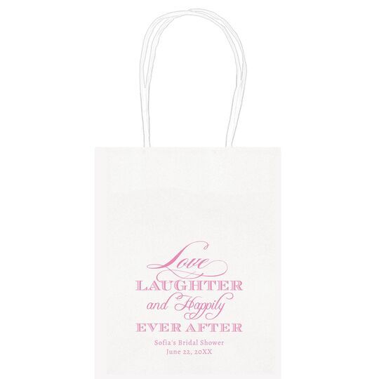 Love Laughter Ever After Mini Twisted Handled Bags